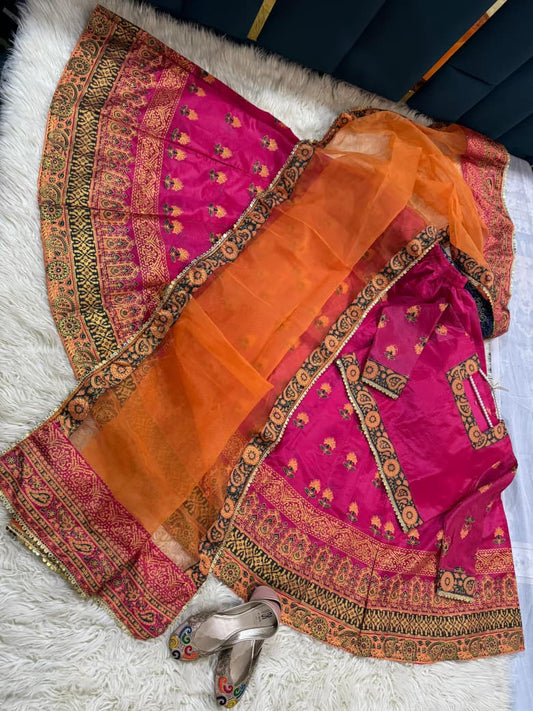 Indian Rawsilk  Lehnga Choli